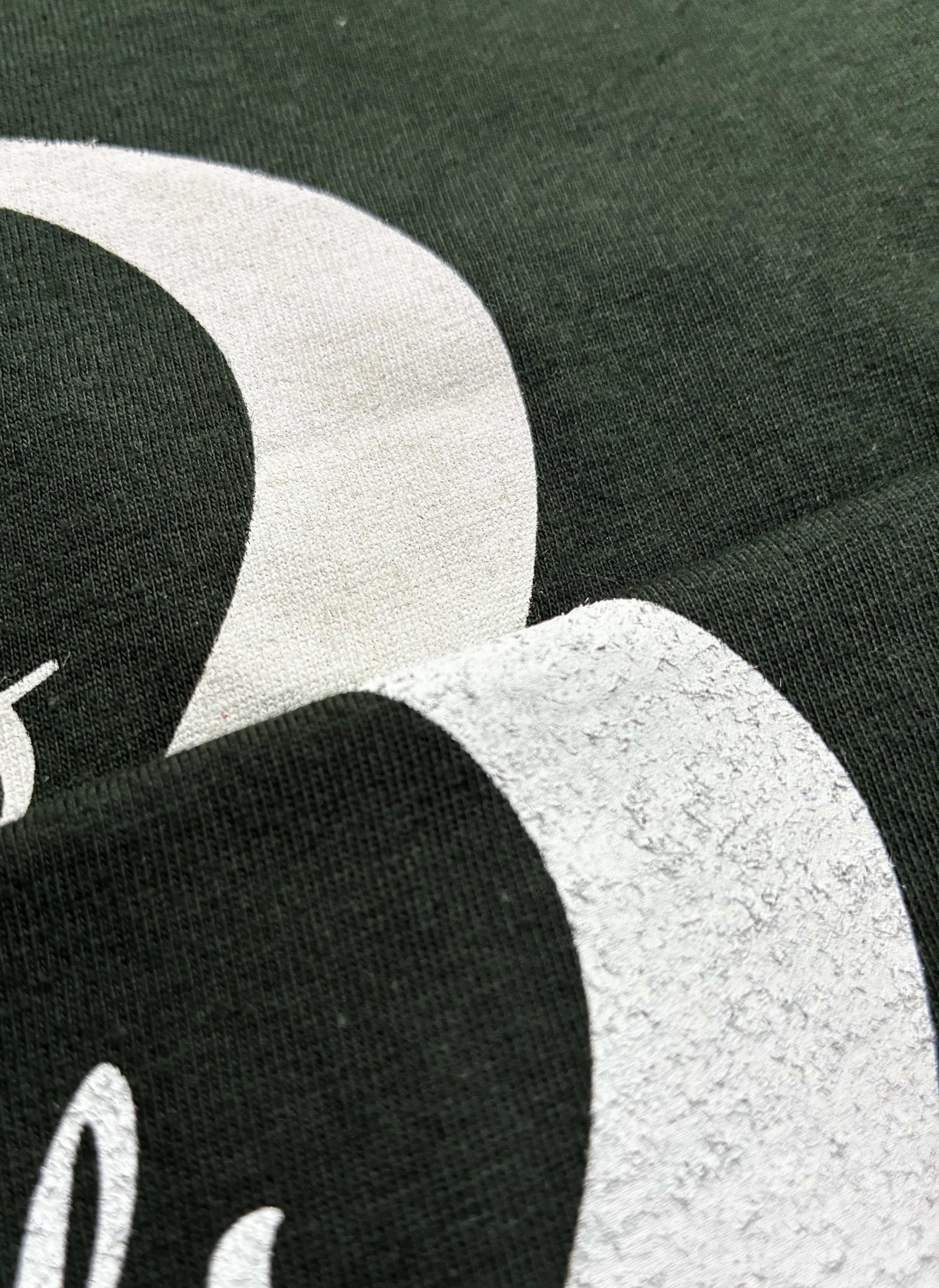 Close-up of waterbase print texture on fabric